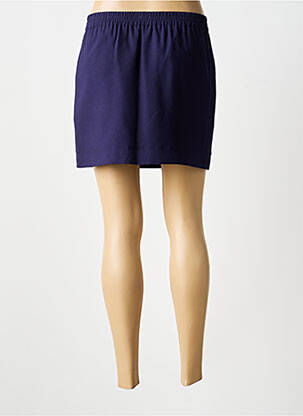Jupe courte poches bleu ANGE femme