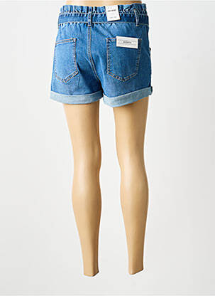 Short tissage denim taille normale bleu NINA CARTER femme