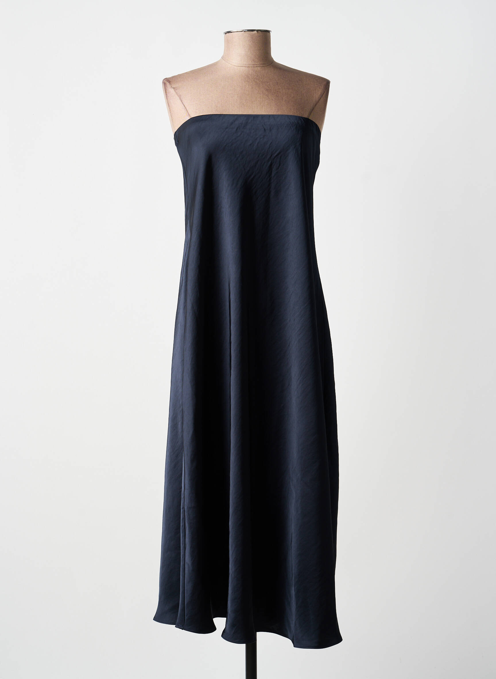 Robe mi-longue sans manche sans manche bleu ANGE femme