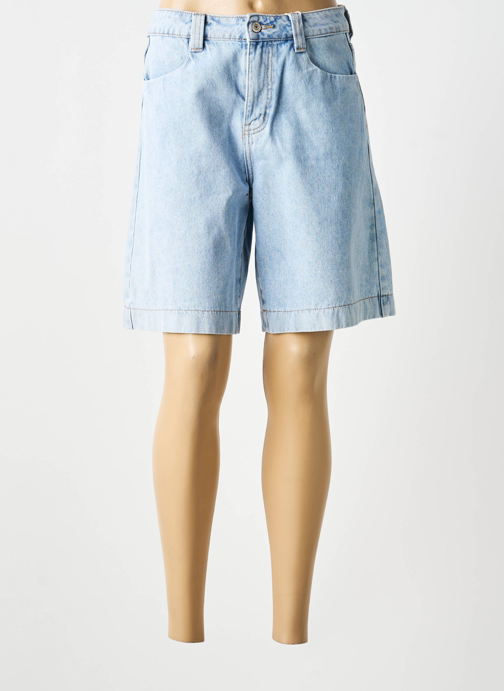 Short tissage denim taille normale bleu ORAIJE femme