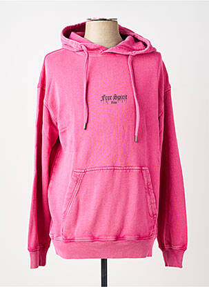 Sweat-shirt à capuche poches manches longues rose IKKS homme
