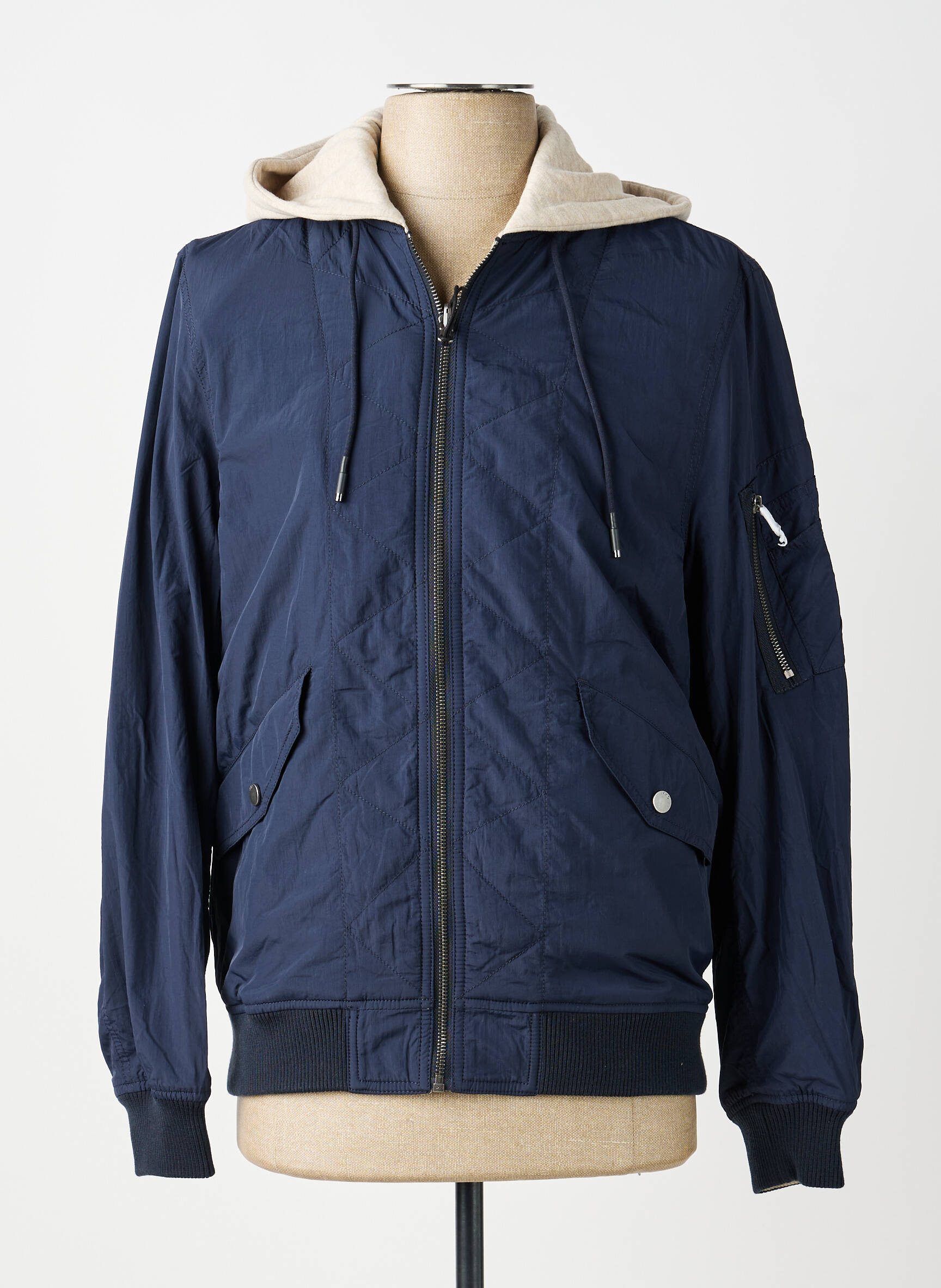 Veste casual resserrée sur le bas bleu IKKS homme
