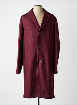 Manteau long coupe droite sans capuche violet THE KOOPLES homme