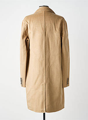 Manteau long coupe droite sans capuche beige THE KOOPLES homme