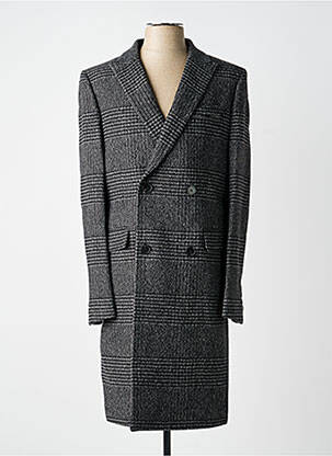 Manteau long coupe droite sans capuche gris THE KOOPLES homme