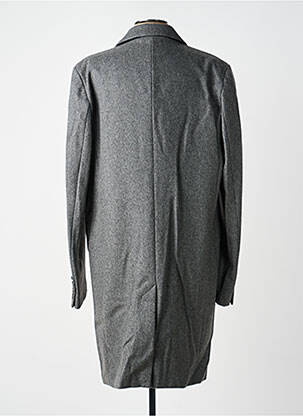 Manteau long coupe droite sans capuche gris THE KOOPLES homme