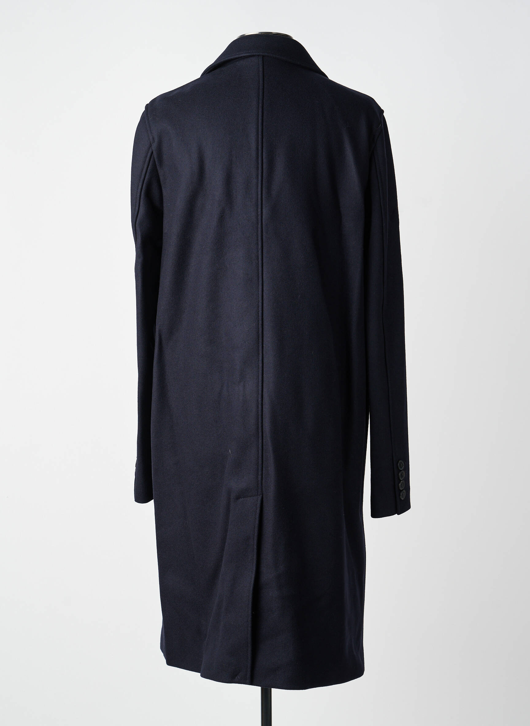 Manteau long coupe droite sans capuche bleu THE KOOPLES homme
