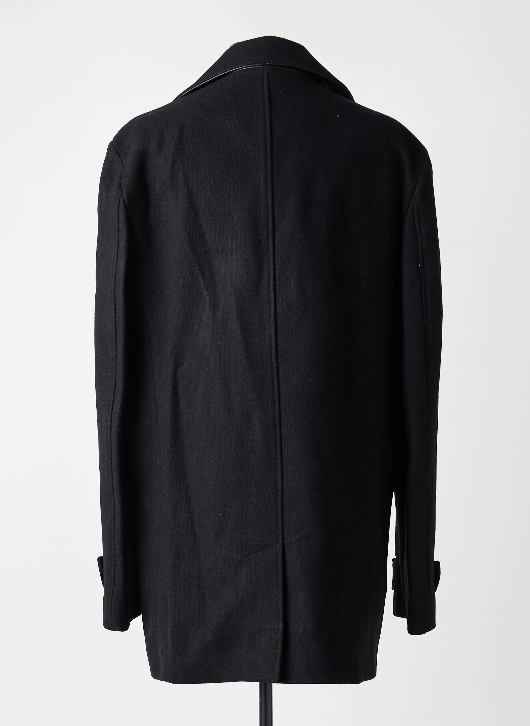 Manteau court coupe droite sans capuche noir THE KOOPLES homme