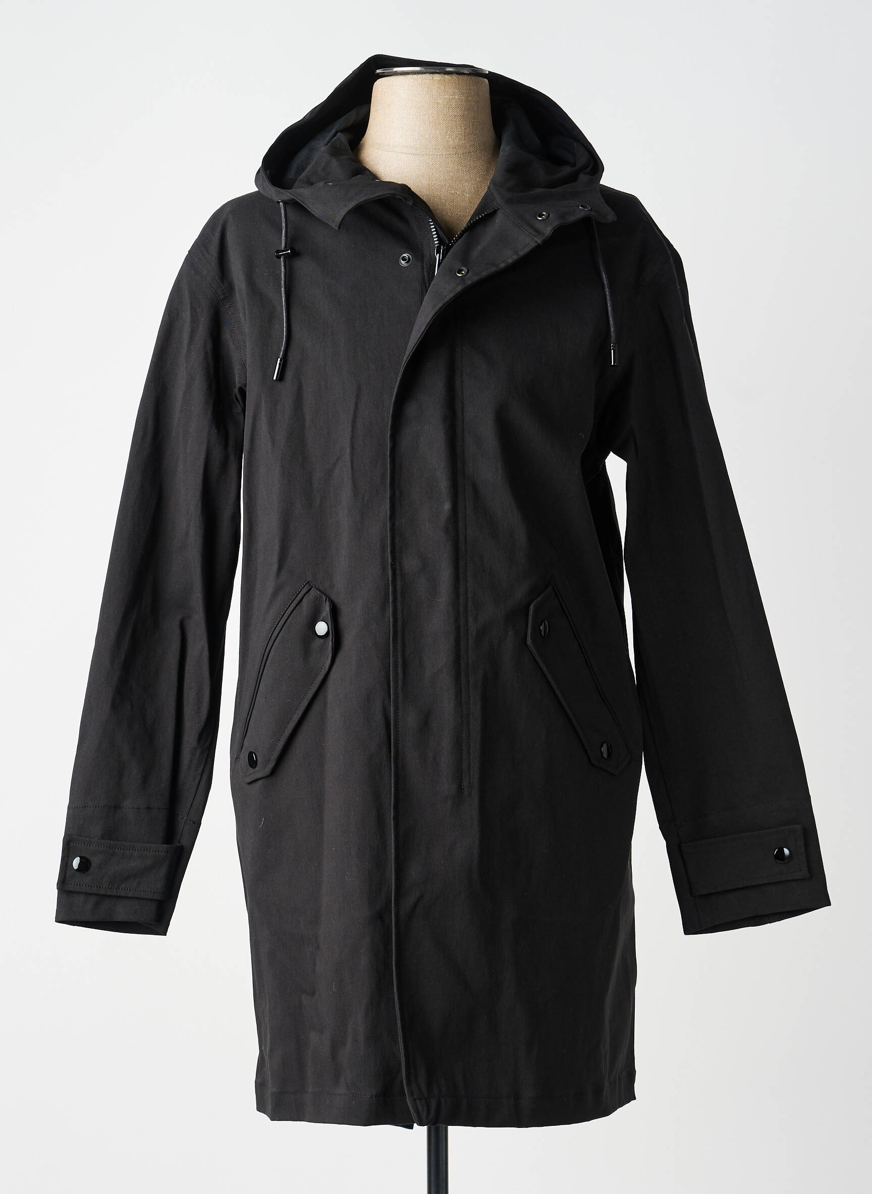 Parka finition intérieure doublée a capuche noir THE KOOPLES femme