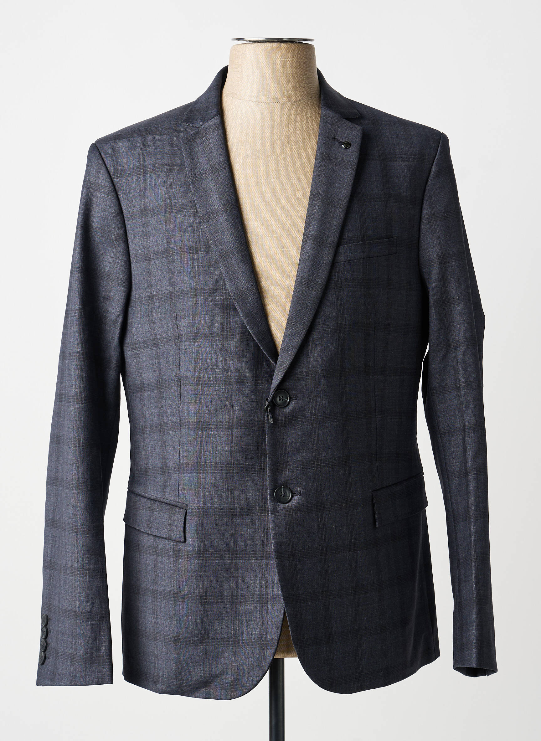 Blazer finition intérieure doublée gris IKKS homme