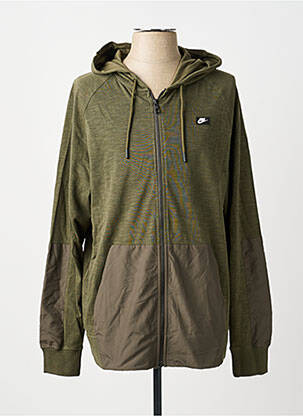 Veste casual resserrée sur le bas vert NIKE homme