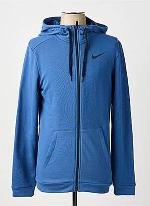 Veste casual resserrée sur le bas bleu NIKE homme