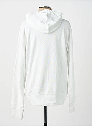 Sweat-shirt à capuche tissage jersey manches longues blanc NIKE homme