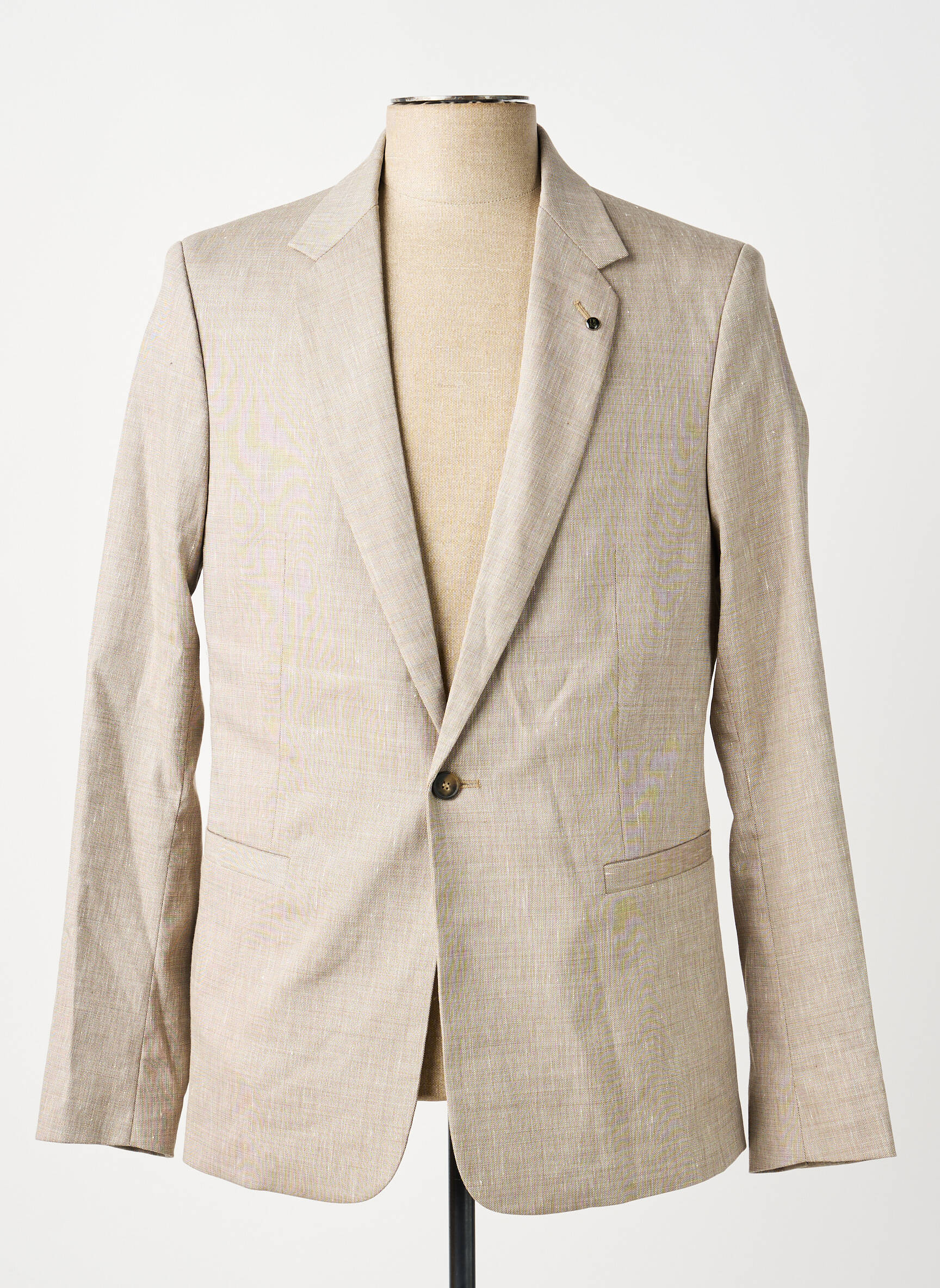 Blazer tissage chiné beige IKKS homme