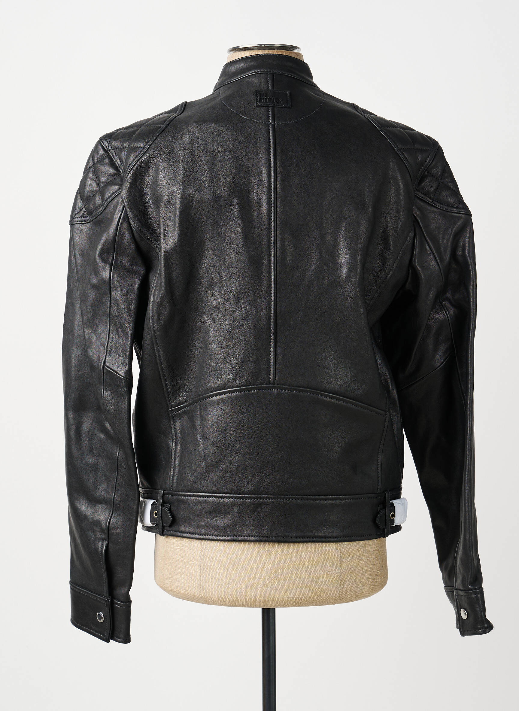 Veste en cuir poches noir THE KOOPLES homme