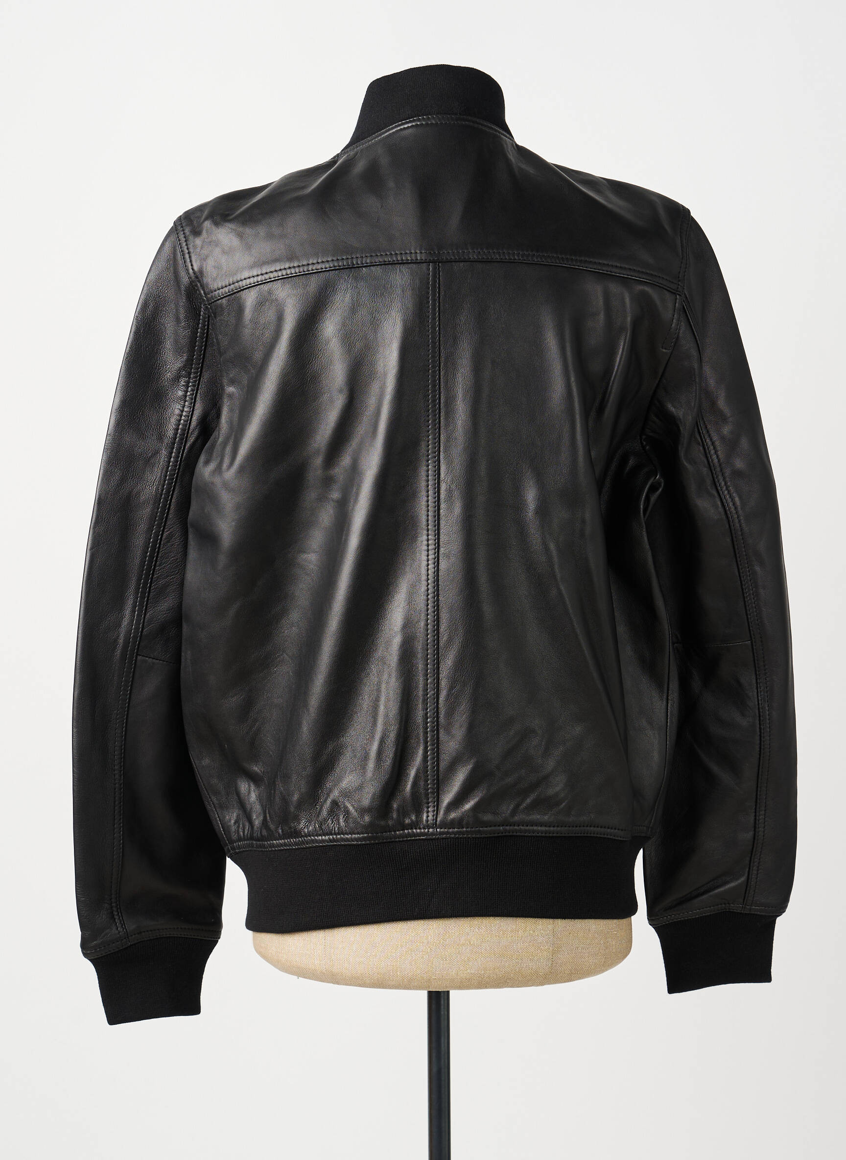 Veste en cuir poches noir THE KOOPLES homme