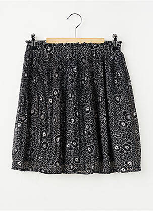 Jupe courte taille élastique noir Y'COO femme