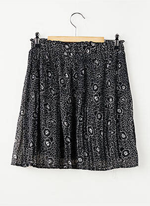 Jupe courte taille élastique noir Y'COO femme