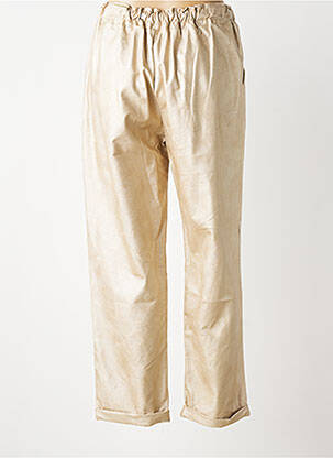 Pantalon droit stretch taille normale beige AROMA femme