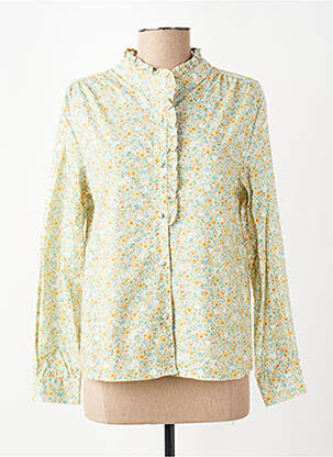 Chemisier imprimé fleurs manches longues vert SEASON femme