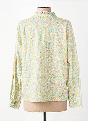Chemisier imprimé fleurs manches longues vert SEASON femme