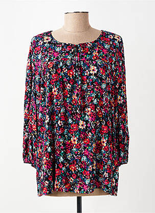 Tunique manches longues tissage crêpe noir RENATTO BENE femme
