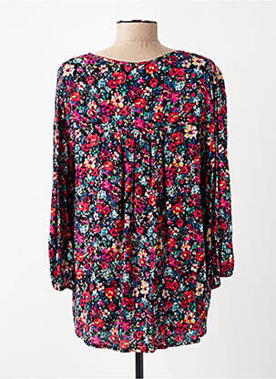 Tunique manches longues tissage crêpe noir RENATTO BENE femme