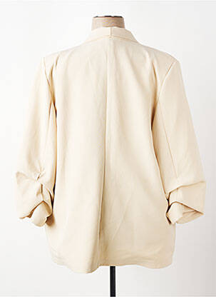 Blazer fausses poches beige JOLIFLY & JUSTINE Y femme