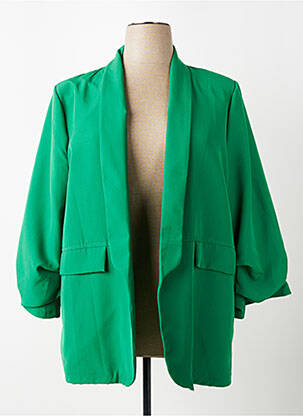 Blazer fausses poches vert JOLIFLY & JUSTINE Y femme
