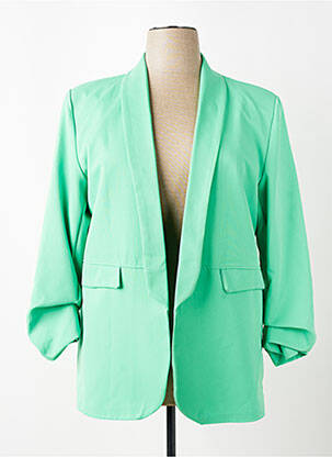 Blazer fausses poches vert JOLIFLY & JUSTINE Y femme