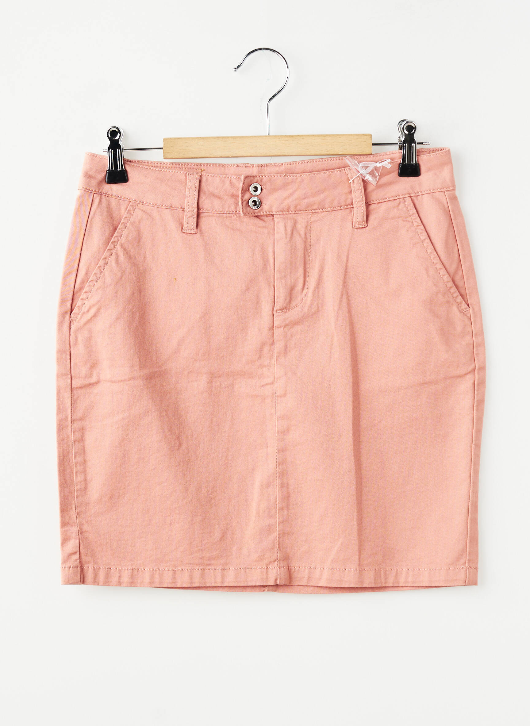 Jupe courte taille à pinces orange LPB LES PETITES BOMBES  femme