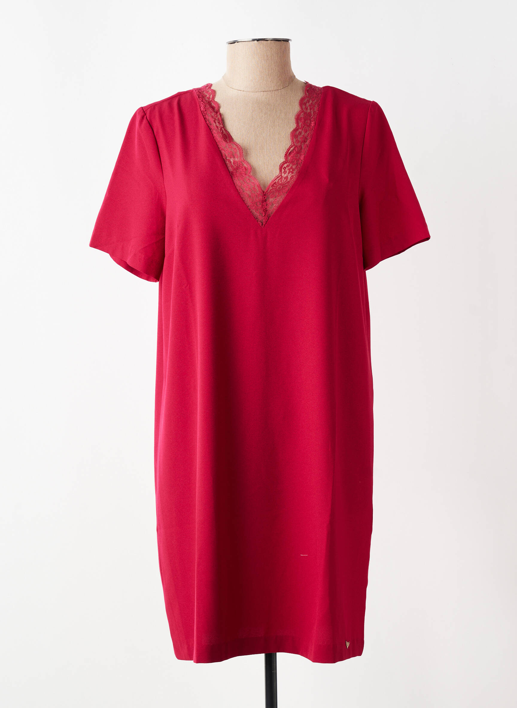 Robe courte manches courtes manches courtes rouge LPB LES PETITES BOMBES  femme