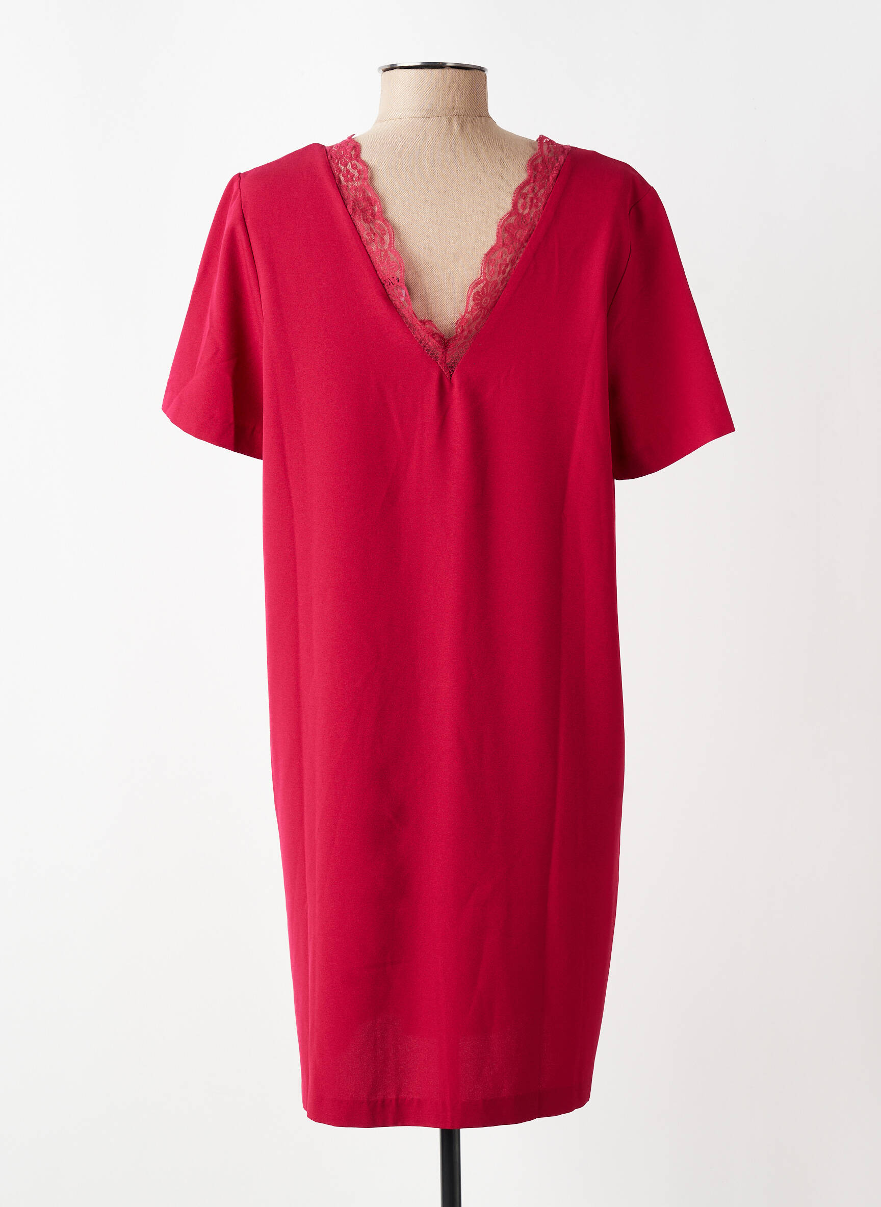 Robe courte manches courtes manches courtes rouge LPB LES PETITES BOMBES  femme
