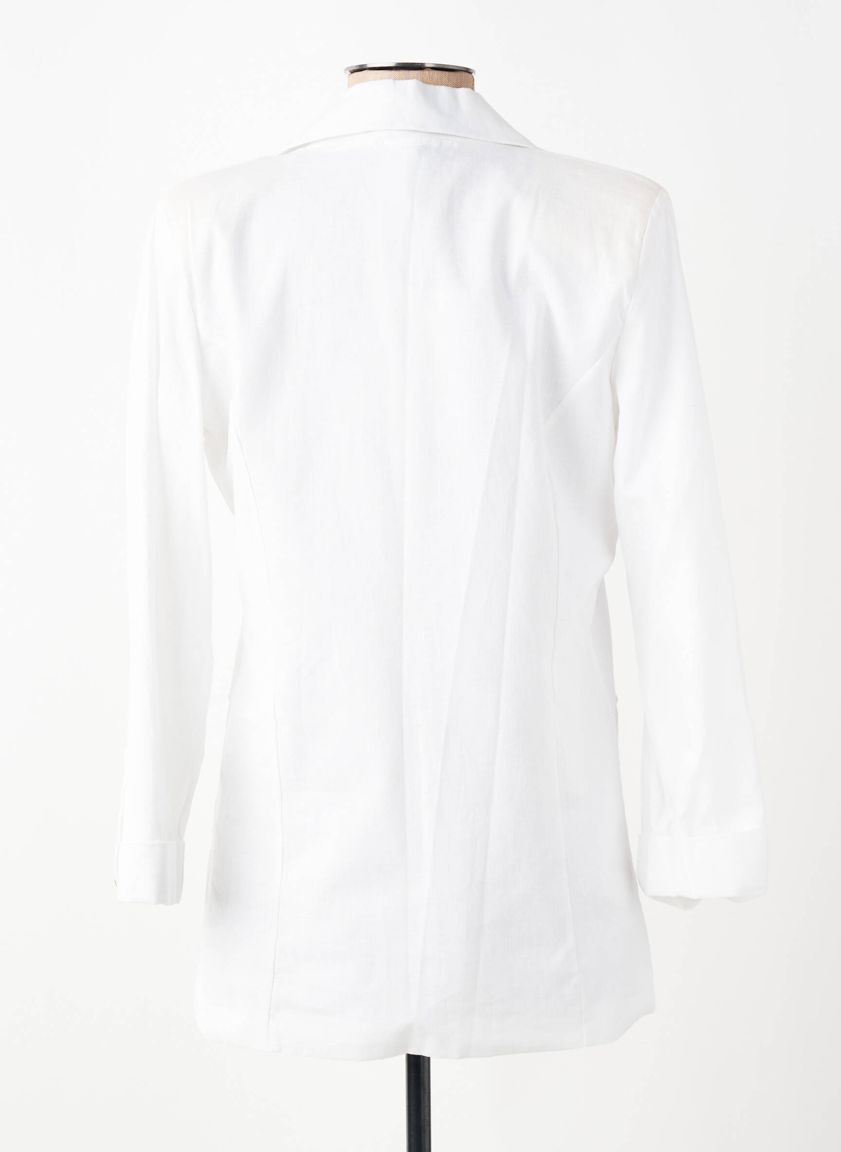 Blazer poches blanc JOLIFLY & JUSTINE Y femme