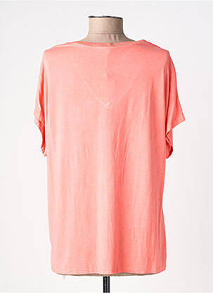 T-shirt coupe droite manches courtes orange IZZY femme