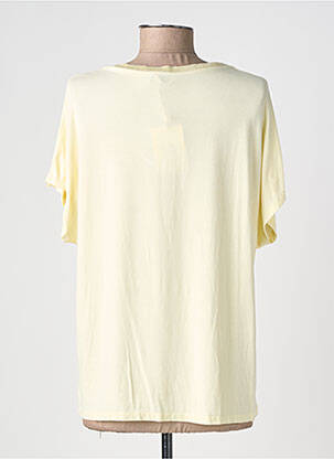 T-shirt coupe droite manches courtes jaune IZZY femme