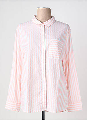 Chemisier coupe droite manches longues rose ELLE EST OU LA MER femme