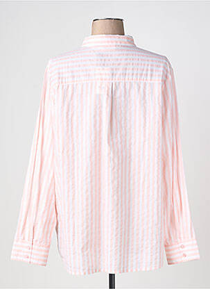 Chemisier coupe droite manches longues rose ELLE EST OU LA MER femme