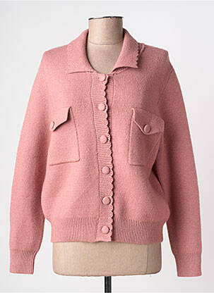 Veste casual poches rose CHARLIOR femme