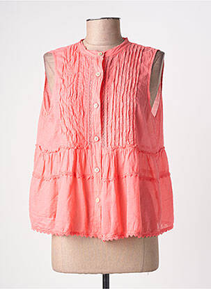Top sans manche sans manche rose ANDROMEDE femme