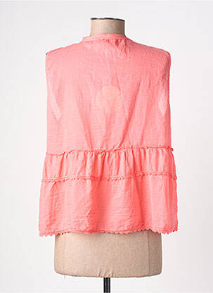 Top sans manche sans manche rose ANDROMEDE femme