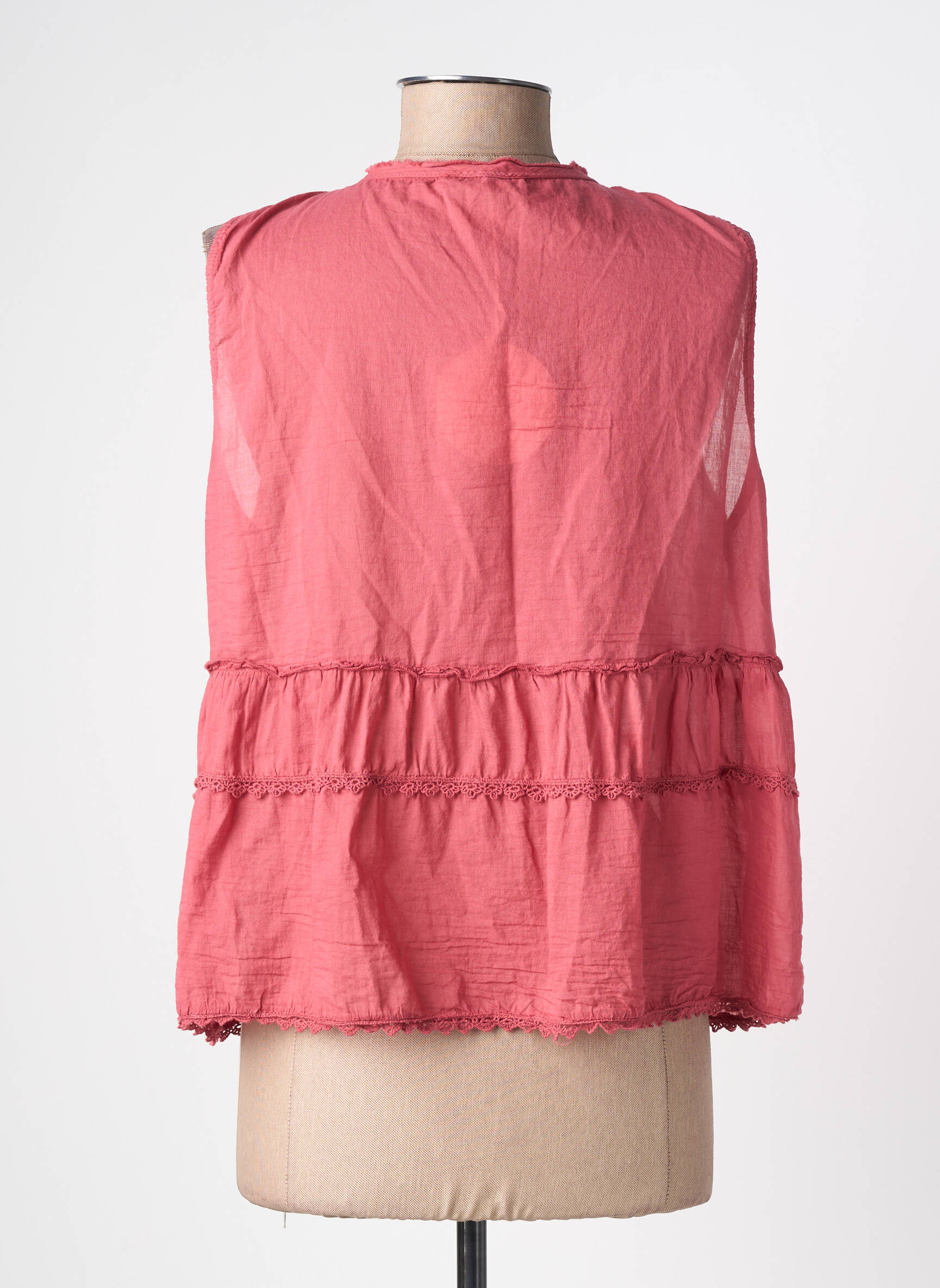 Top sans manche sans manche violet ANDROMEDE femme