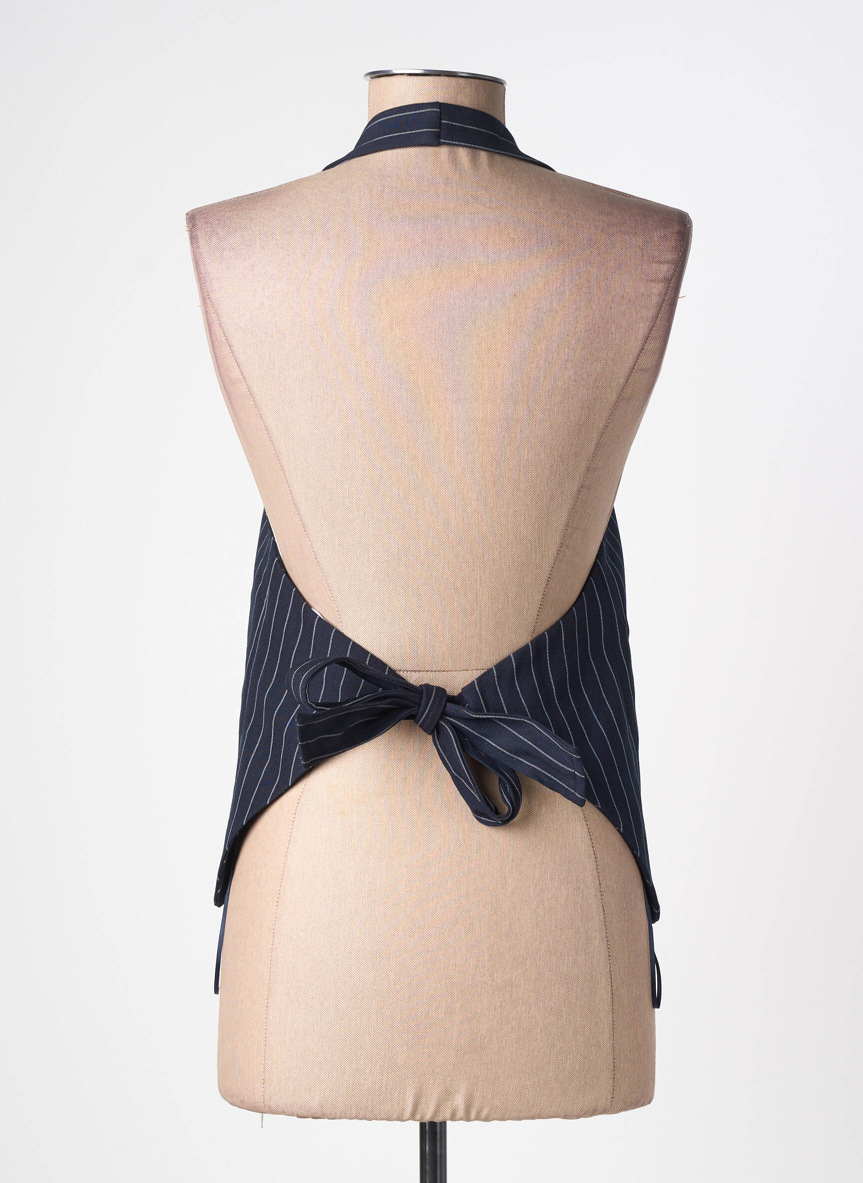 Top col v sans manche bleu KILKY femme