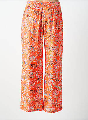 Pantalon droit stretch taille normale orange JUBYLEE femme