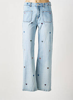 Jeans coupe droite taille normale taille normale bleu MAISON ONADO femme