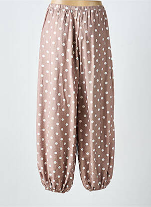 Pantalon large taille normale taille normale marron KILKY femme