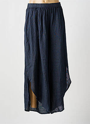 Pantalon large taille normale taille normale bleu PURO LINO femme