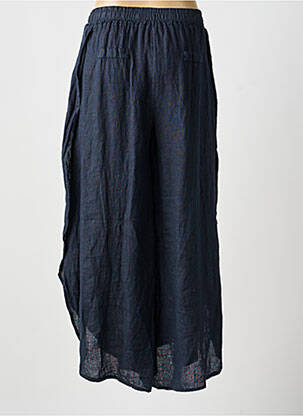 Pantalon large taille normale taille normale bleu PURO LINO femme