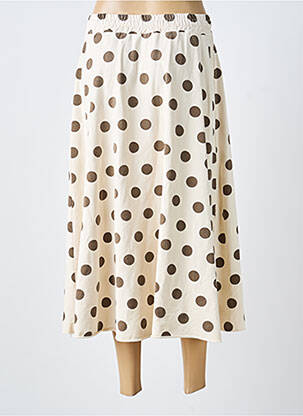 Jupe longue taille normale beige FARFALLA femme