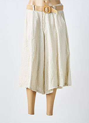 Pantacourt taille normale taille normale beige FARFALLA femme